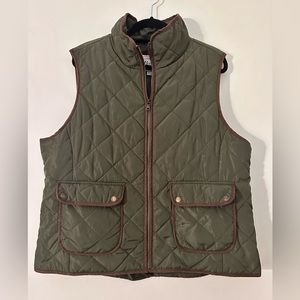 Army Green G.H. Bass Riding Style Vest